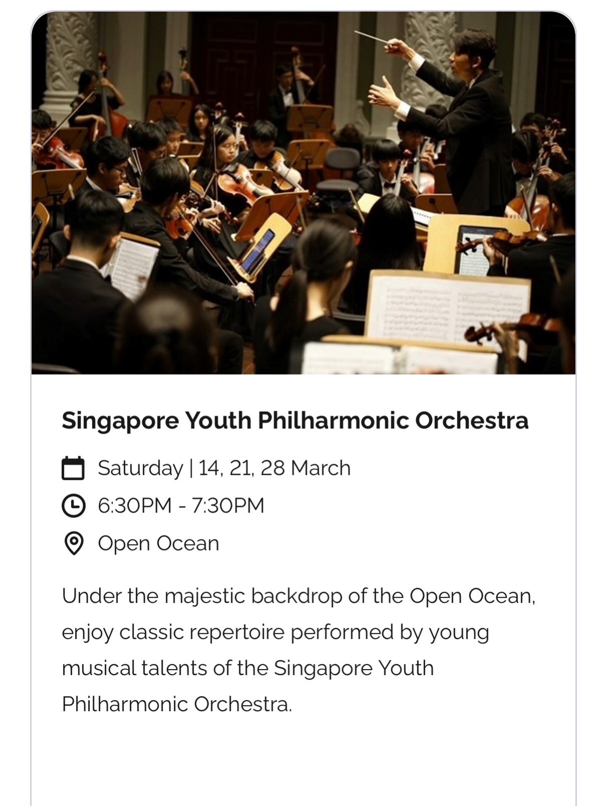 Join SYPO, SYPO Quartet & Prep Class and a whole school of fish this March school holiday! 

Catch u
