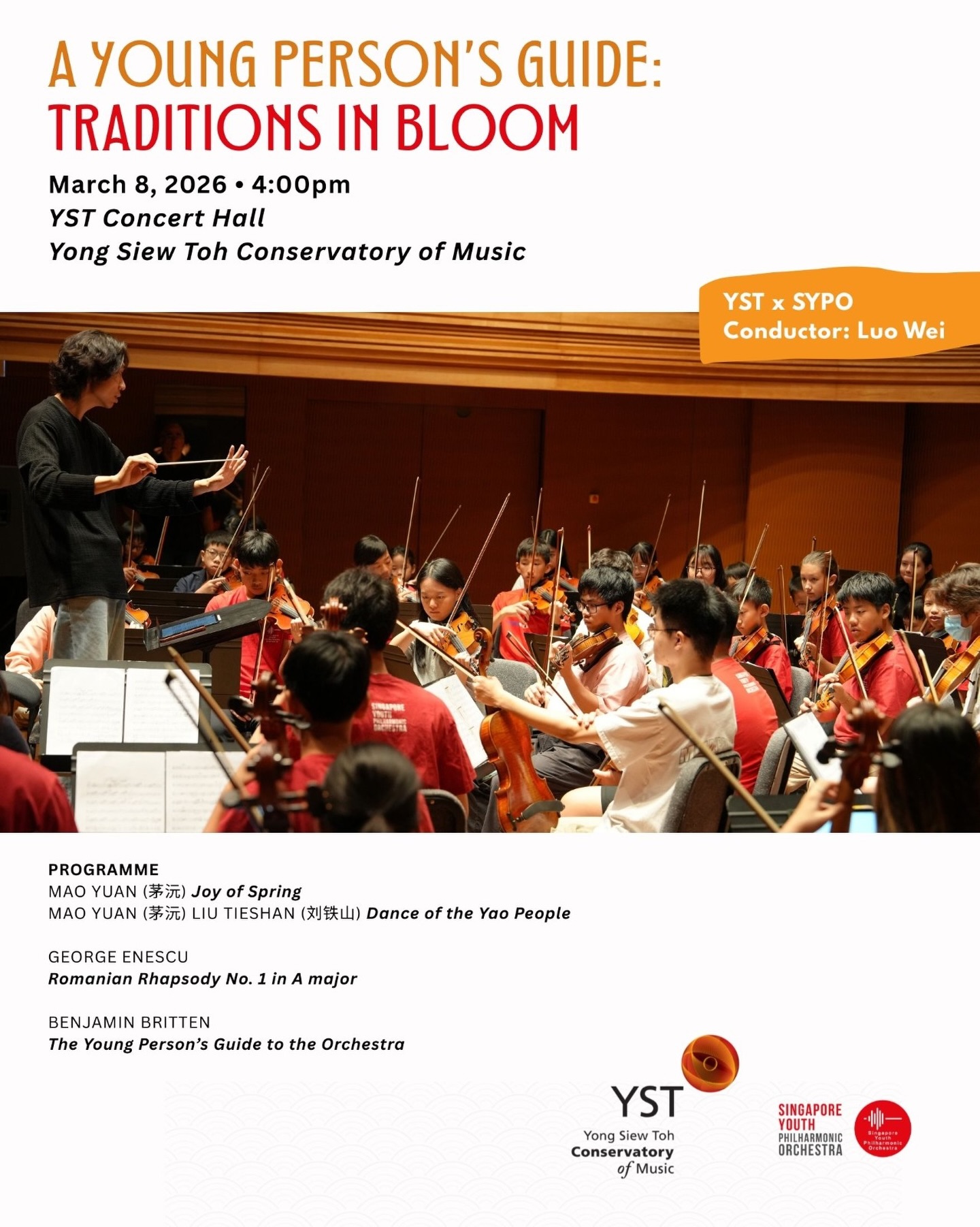 The Singapore Youth Philharmonic Orchestra (SYPO) presents its annual concert in collaboration with 